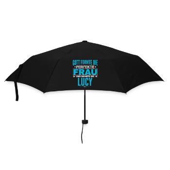 Lucy Name Design - Regenschirm (klein) - Schwarz - Vorne