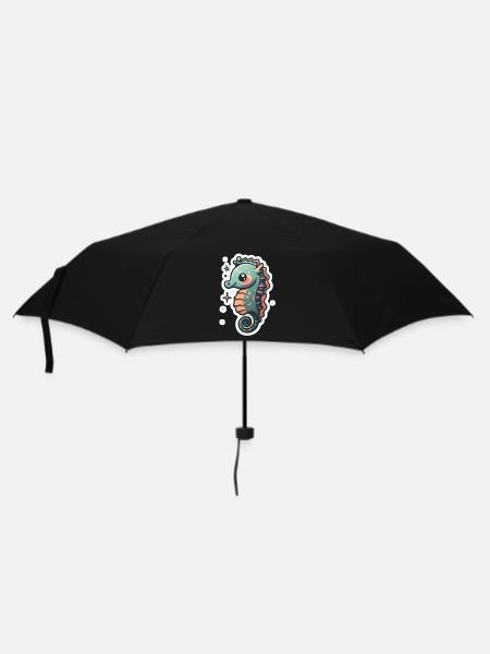 Amoureux des hippocampes - Parapluie standard - noir