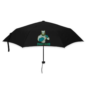 Chien combattant - Parapluie standard - noir - Devant