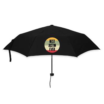 Best Justin Ever - Regenschirm (klein) - Schwarz - Vorne