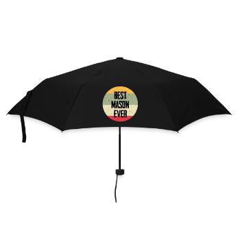 Best Mason Ever - Regenschirm (klein) - Schwarz - Vorne