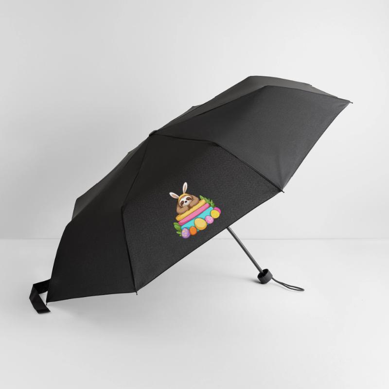 Funny Sloth Easter Bunny Iconic Easter Umbrella (small)