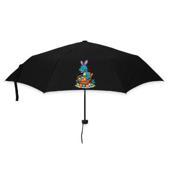 Iconic Easter Dinosaur Dinosaur Easter Bunny - Umbrella (small) - black - Front