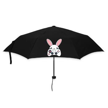 Easter Bunny Gamer Iconic Easter Gaming - Umbrella (small) - black - Front