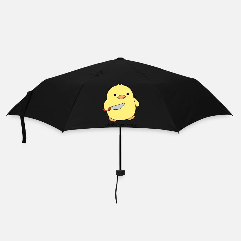 Citation de canard drôle ce que te canard avec couteau - Parapluie standard - noir