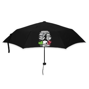 Fußball Italien Torschuss Team Illustration Symbol - Regenschirm (klein) - Schwarz - Vorne