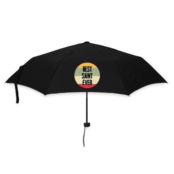 Best Saint Ever - Regenschirm (klein) - Schwarz - Vorne