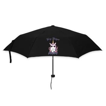 Very Unique Mom Unicorn Mom Design - Umbrella (small) - black - Front