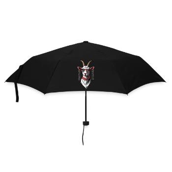 Drôle de maman chèvre parfaite pour la fête des mères - Parapluie standard - noir - Devant