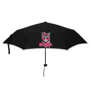 Beste Mom Niedliche Katzenmama Stil - Regenschirm (klein) - Schwarz - Vorne