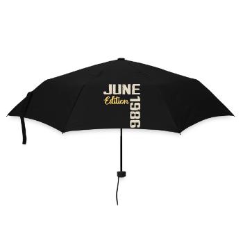 Né(e) en Juin 1986 Cadeau Juin 1986 Anniversaire - Parapluie standard - noir - Devant