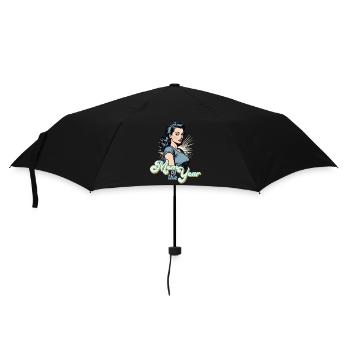 Mother of the Year Funny Mom Proud Mom Design - Umbrella (small) - black - Front
