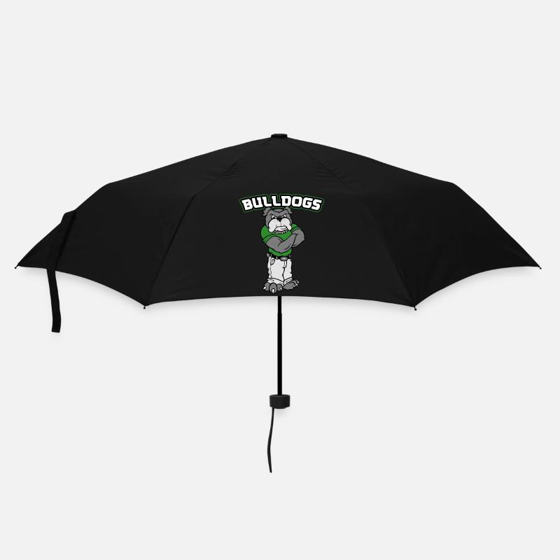 Bulldogge - Regenschirm (klein) - Schwarz