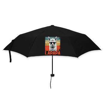 Lapapa Drôle Lama Papa Style parfait pour la fête des pères - Parapluie standard - noir - Devant