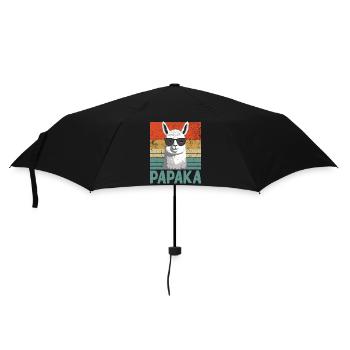 Papaka The Alpaca Dad Perfect Funny Dad - Umbrella (small) - black - Front