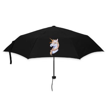 Unicorn Mom Unicorns Loving Mom Funny Mom - Umbrella (small) - black - Front
