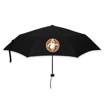 Funny Vintage Ghost Knows Nothing Halloween - Umbrella (small) - black - Front