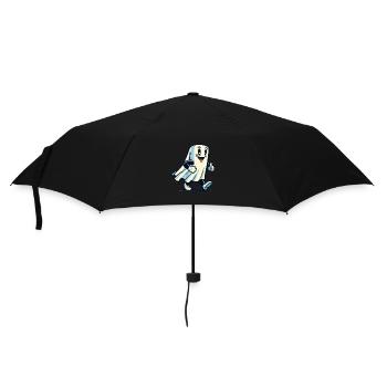 Funny Vintage Ghost Retro Art Style - Umbrella (small) - black - Front