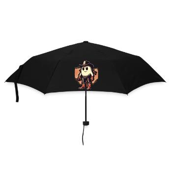 Funny Cowboy Ghost Hat Boots Creepy - Umbrella (small) - black - Front