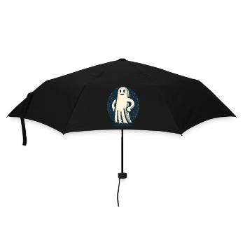 Funny Vintage Ghost Retro Art Style - Umbrella (small) - black - Front