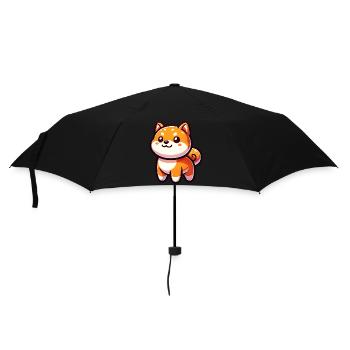 Mignon kawaii Shiba Inu - Parapluie standard - noir - Devant