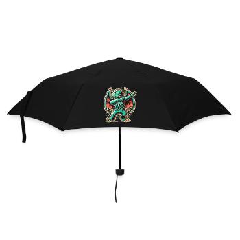 Funny Dabbing Cthulhu Dabbing Design - Umbrella (small) - black - Front