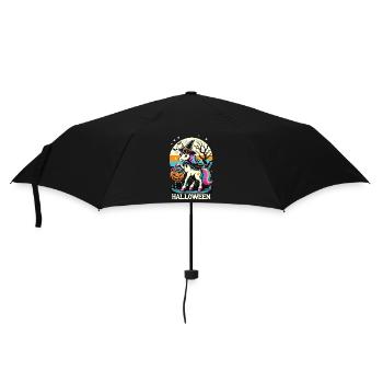 La licorne sorcière drôle veut des bonbons - Parapluie standard - noir - Devant