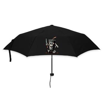 Unheimlicher Psycho Trinkbecher Getränke - Regenschirm (klein) - Schwarz - Vorne