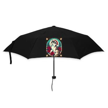 Alaskan Malamute Christmas - Umbrella (small) - black - Front