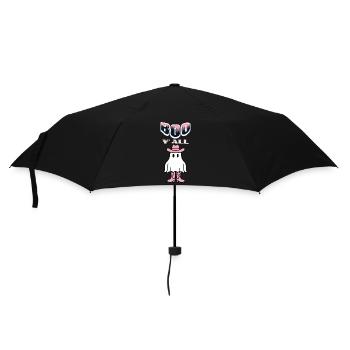 Boo y’all Cowboy Fille Fantômes Bonne humeur Rétro - Parapluie standard - noir - Devant