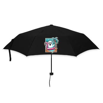 Idée de costume de style de vie effrayant d’Halloween d’été - Parapluie standard - noir - Devant