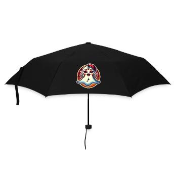 Funny Glamour Ghoul Flashy Halloween Girl - Umbrella (small) - black - Front