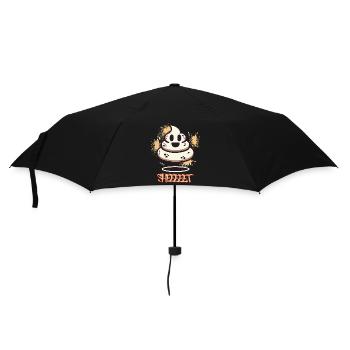 Funny Poop Pile Ghost Halloween Poop - Umbrella (small) - black - Front