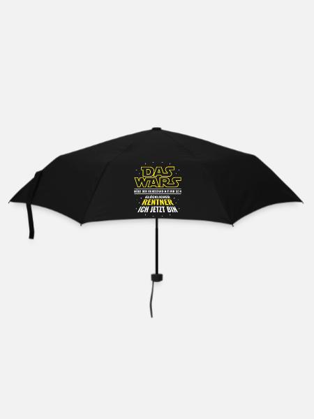 Rente Das wars - Glücklicher Rentner ich jetzt bin - Regenschirm (klein) - Schwarz