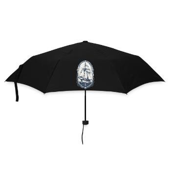 Elegant Sailing Ship Adventure Motif - Umbrella (small) - black - Front