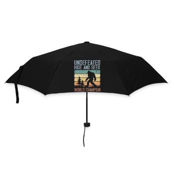Undefeated Hide And Seek World Champion | Bigfoot - Parapluie standard - noir - Devant