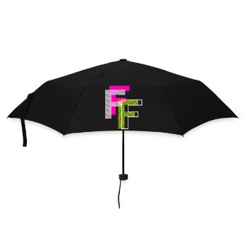 F Letter - Umbrella (small) - black - Front