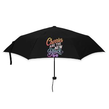 Cherries Cherries Fruits Food - Umbrella (small) - black - Front