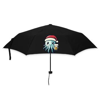 Méduse Bière de Noël Drôle - Parapluie standard - noir - Devant