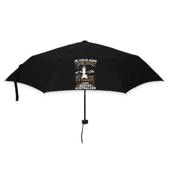 Aussie Berger Australien Race de chien - Parapluie standard - noir - Devant