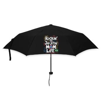 Stylischer Look für Jiu-Jitsu-Mamas - Regenschirm (klein) - Schwarz - Vorne