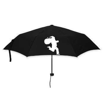 Le Père Noël court - Parapluie standard - noir - Devant