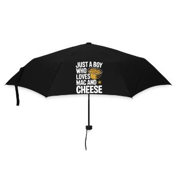 Lust auf Mac 'n' Cheese - Regenschirm (klein) - Schwarz - Vorne