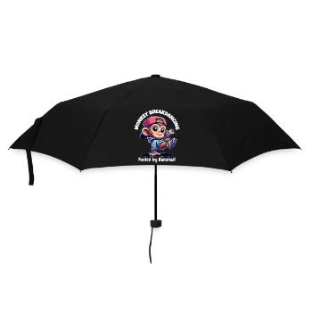 Monkey breakdancer - Umbrella (small) - black - Front