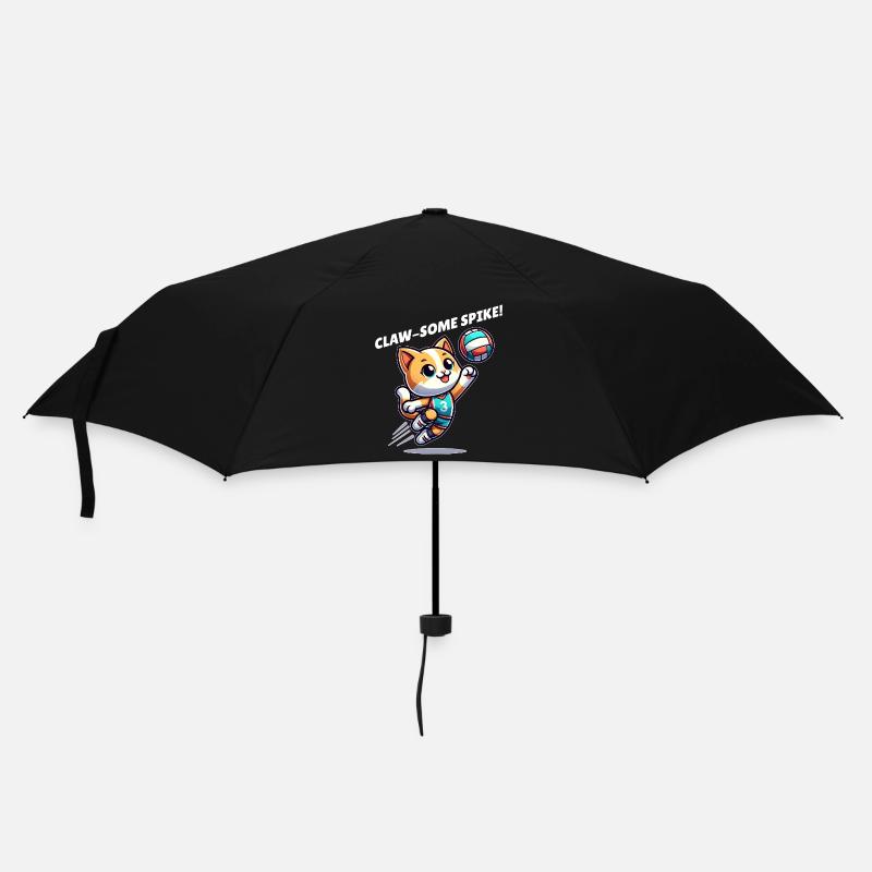 Cat volleyball - Umbrella (small) - black