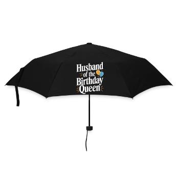 Ehemann Ehegatte Familie Hochzeit - Regenschirm (klein) - Schwarz - Vorne