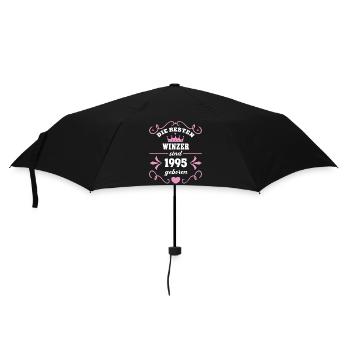 Geburtstag 1995 Winzerin Winzer Kollegen Winzerei - Regenschirm (klein) - Schwarz - Vorne