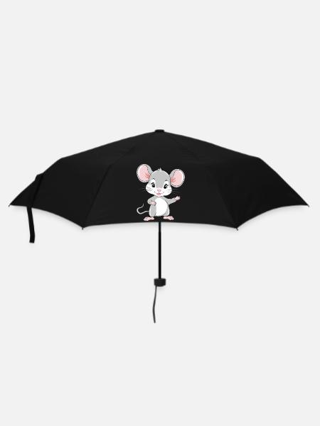 Het welkom heten van leuke babymuis - Paraply (lille) - sort