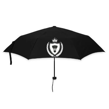 wappen badminton - Regenschirm (klein) - Schwarz - Vorne