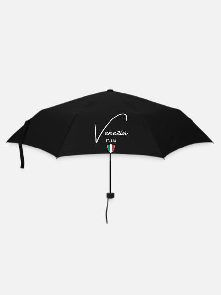 Ich liebe Venedig, Souvenir-Venedig - Regenschirm (klein) - Schwarz